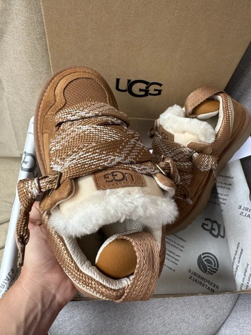 UGG Lowmel Sneaker Chestnut угг ловмел на овчині уггі ловмели рижі — фото 5