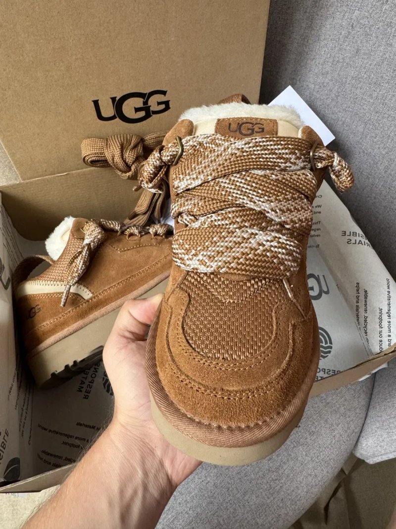 UGG Lowmel Sneaker Chestnut угг ловмел на овчині уггі ловмели рижі — фото 6