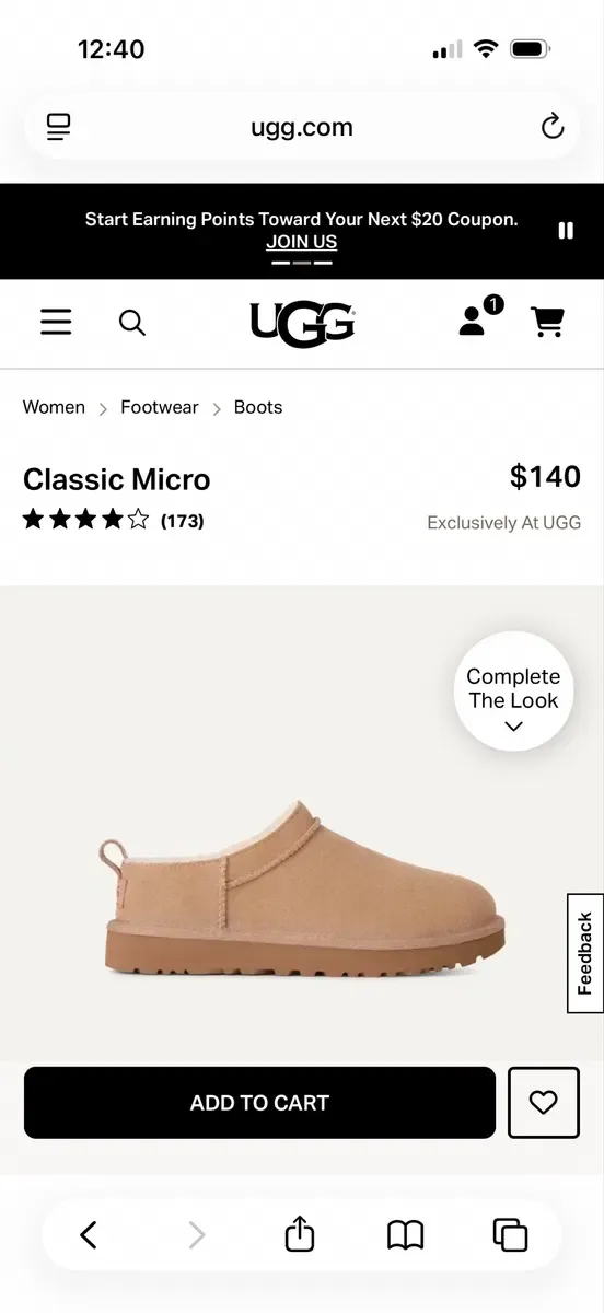 Ugg Micro низькі черевики Ugg Classic Micro — фото 7