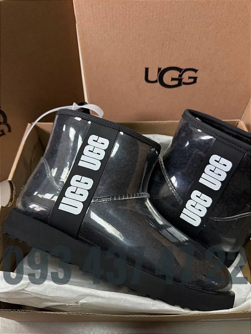 Ugg Жіночі UGG Уггі Classic Clear Mini Black/Bone Угги — фото 2
