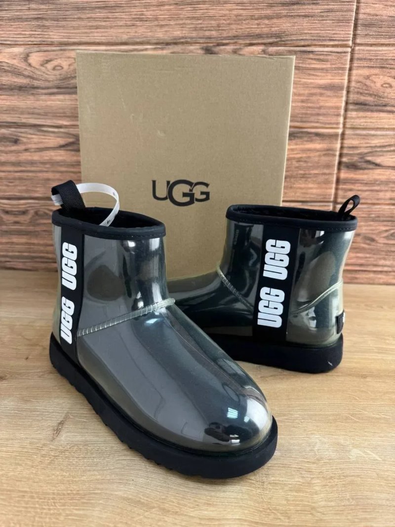 Ugg Жіночі UGG Уггі Classic Clear Mini Black/Bone Угги — фото 6