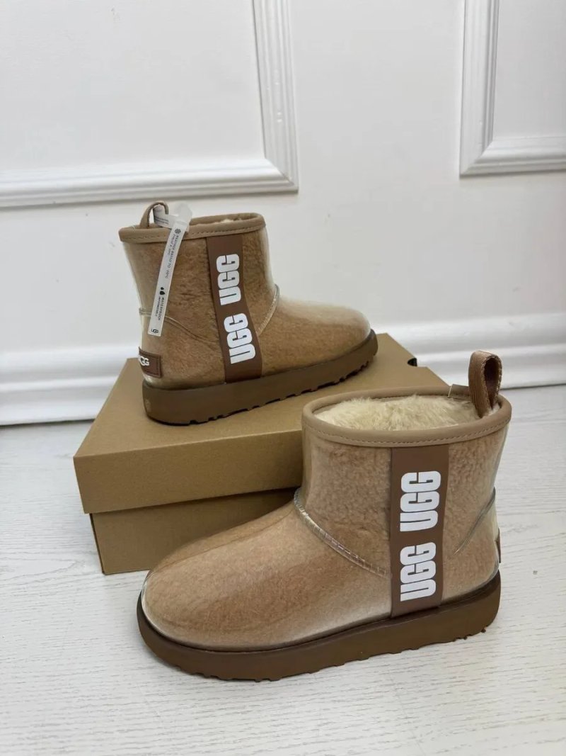 Ugg Жіночі UGG Уггі Classic Clear Mini Black/Bone Угги — фото 8