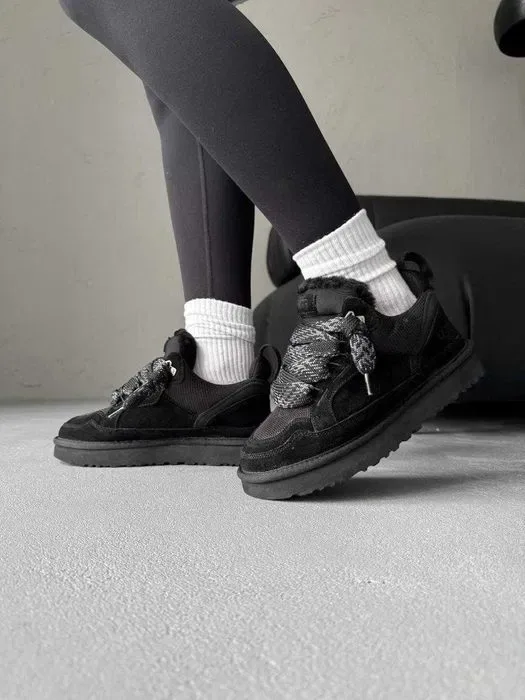 Уггі 36-45 UGG Lowmel Sneaker Black premium угги — фото 3