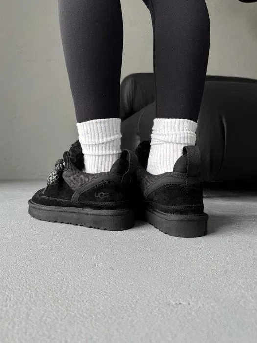 Уггі 36-45 UGG Lowmel Sneaker Black premium угги — фото 4