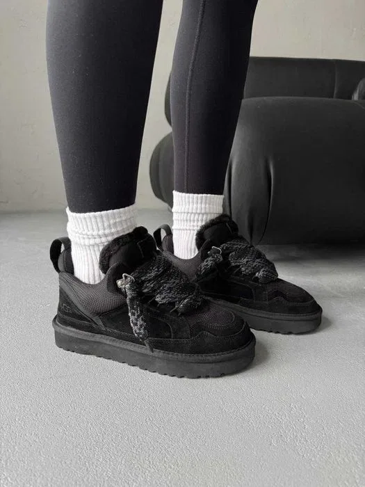 Уггі 36-45 UGG Lowmel Sneaker Black premium угги — фото 6