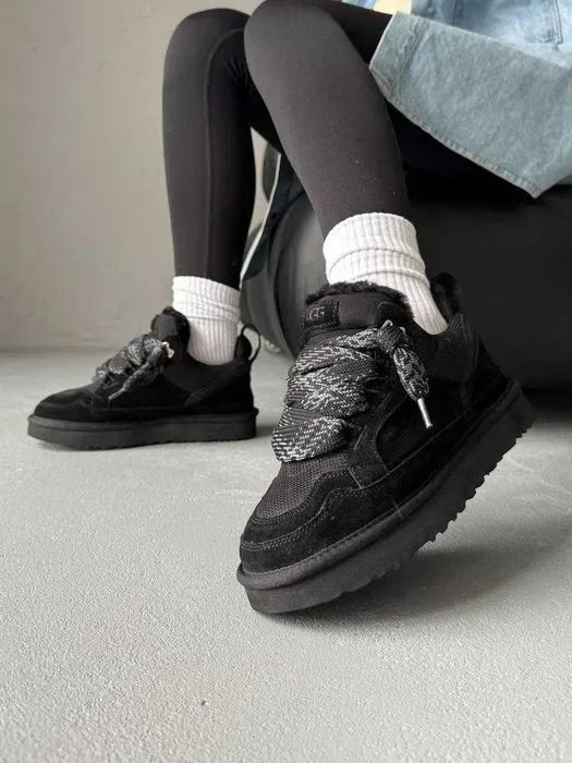 Уггі 36-45 UGG Lowmel Sneaker Black premium угги — фото 7