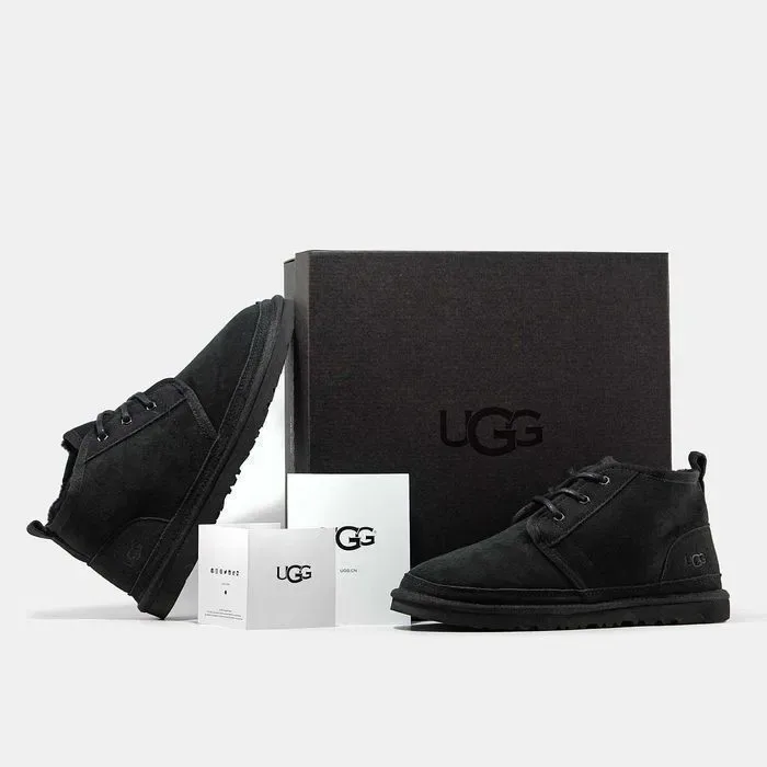 Уггі 36-45 UGG Neumel Black Suede premium угги чоловічі жіночі натуральні матеріали — фото 8