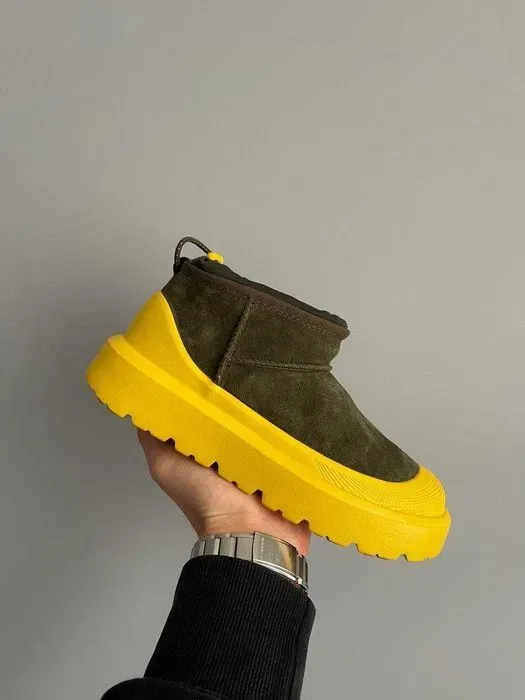 Уггі UGG CI Ultra Mini Weather Hybrid Khaki Yellow premium — фото 5