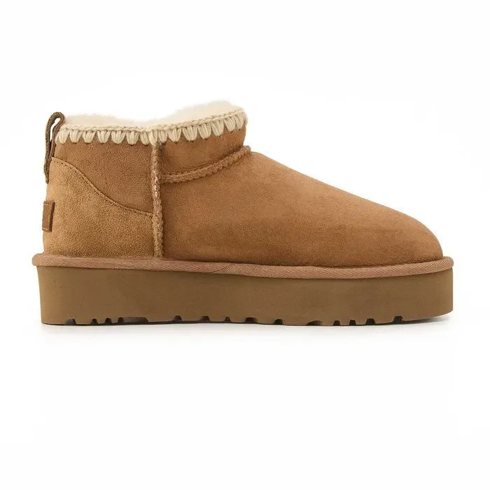Уггі UGG Eskimo Ultra Mini Platform Chestnut premium — фото 2