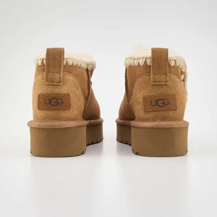 Уггі UGG Eskimo Ultra Mini Platform Chestnut premium — фото 5