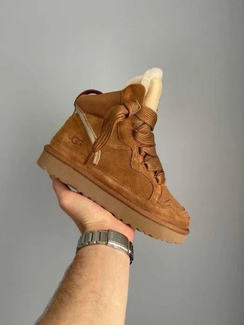 Уггі UGG Lowmel High Sneaker Beige premium угги повністю натуральні