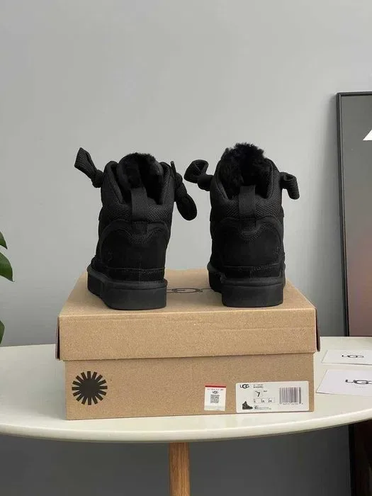 Уггі UGG Lowmel High Sneaker Black premium угги повністю натуральні — фото 2