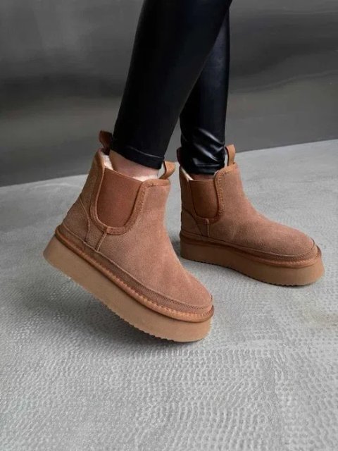 Уггі UGG Neumel Chelsea Platform Chestnut Ginger Suede