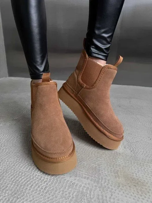 Уггі UGG Neumel Chelsea Platform Chestnut Ginger Suede — фото 5
