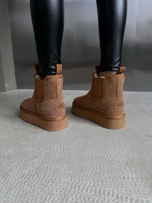 Уггі UGG Neumel Chelsea Platform Chestnut Ginger Suede — фото 6