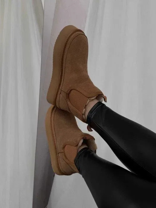 Уггі UGG Neumel Chelsea Platform Chestnut Ginger Suede — фото 8