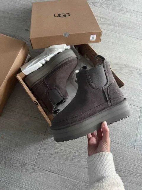 Уггі UGG Neumel Chelsea Platform Graphite premium натуральні матеріали