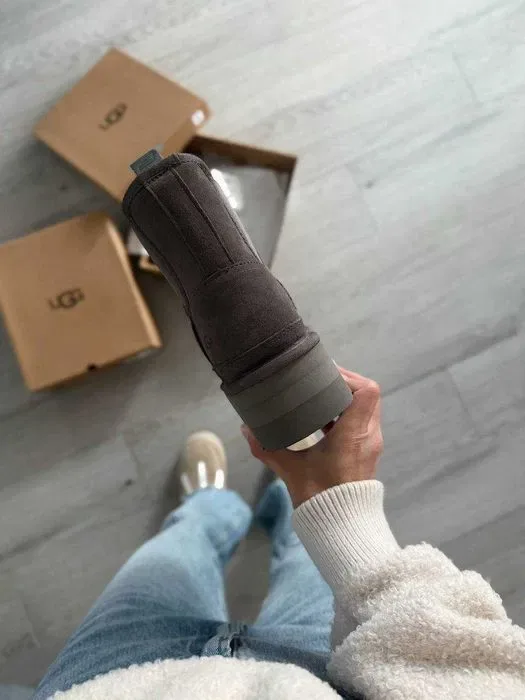 Уггі UGG Neumel Chelsea Platform Graphite premium натуральні матеріали — фото 3