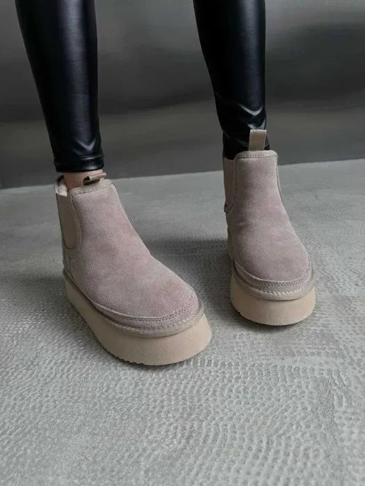 Уггі UGG Neumel Chelsea Platform Sand Cream Suede — фото 3