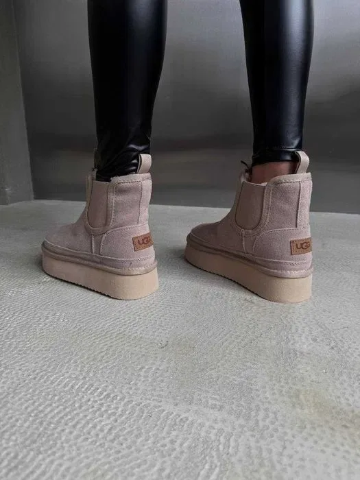 Уггі UGG Neumel Chelsea Platform Sand Cream Suede — фото 4