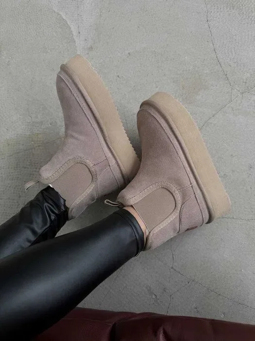 Уггі UGG Neumel Chelsea Platform Sand Cream Suede — фото 5