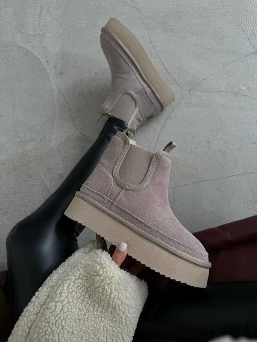 Уггі UGG Neumel Chelsea Platform Sand Cream Suede — фото 7