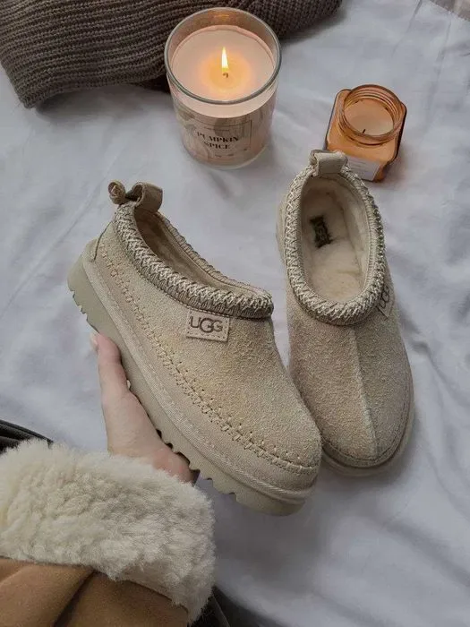Уггі UGG Tasman Biarritz Mustard Seed premium угги осінні/зимові з хутром — фото 2