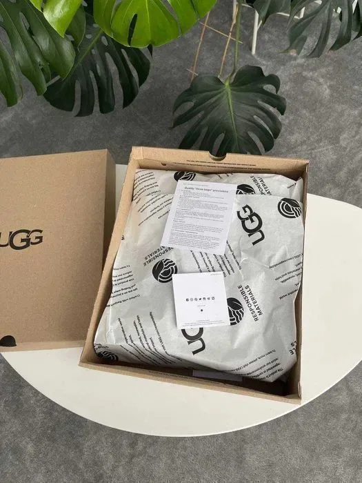 Уггі UGG Tasman II Sand Beige Dark Cherry premium угги осінні/зимові з хутром — фото 2