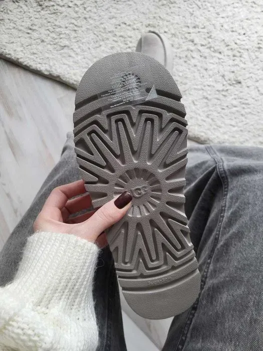 Уггі UGG Tasman Platform All Grey premium угги осінні/зимові з хутром — фото 6