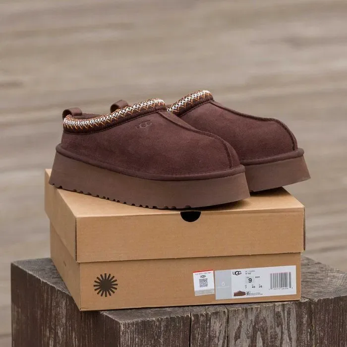 Уггі UGG Tasman Platform Brown Luxe угги осінні/зимові з хутром — фото 5