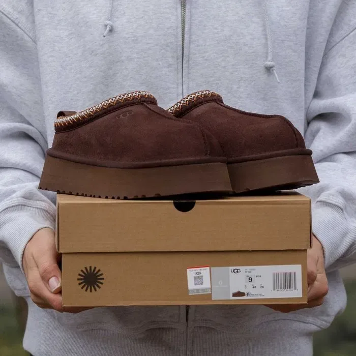 Уггі UGG Tasman Platform Brown Luxe угги осінні/зимові з хутром — фото 8
