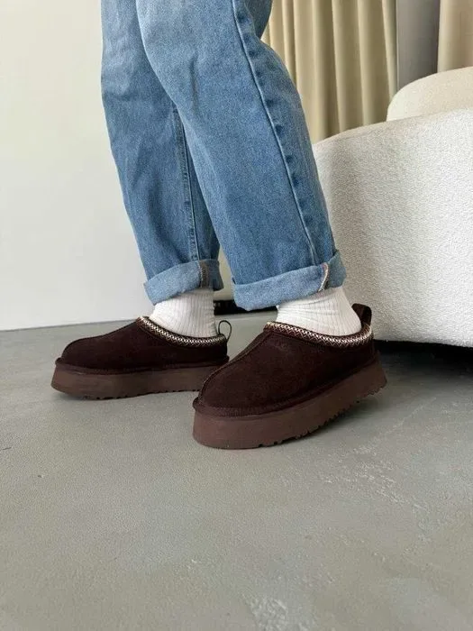Уггі UGG Tasman Platform Brown premium угги — фото 5