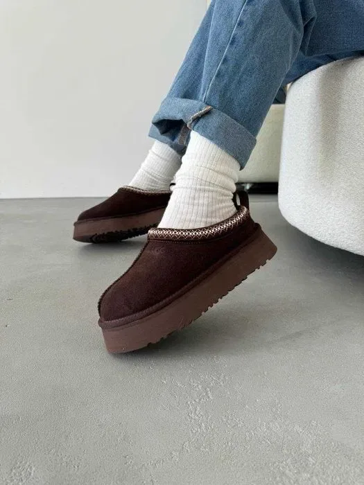 Уггі UGG Tasman Platform Brown premium угги — фото 8