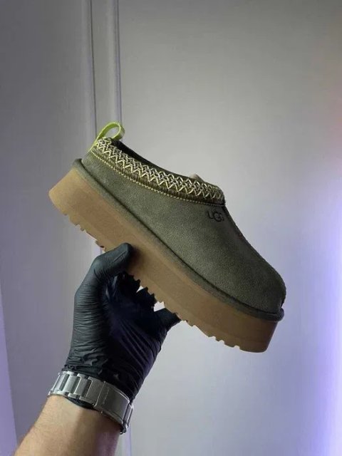 Уггі UGG Tasman Platform Burnt Olive premium угги натуральні