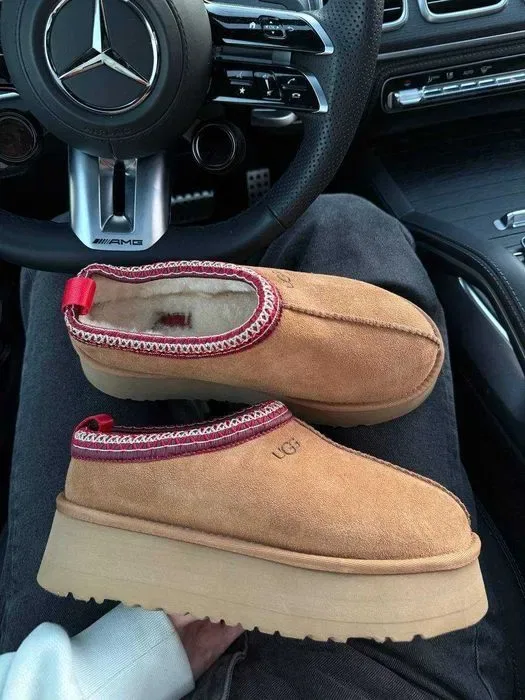 Уггі UGG Tasman Platform XL Chestnut premium осінні/зимові з хутром — фото 5
