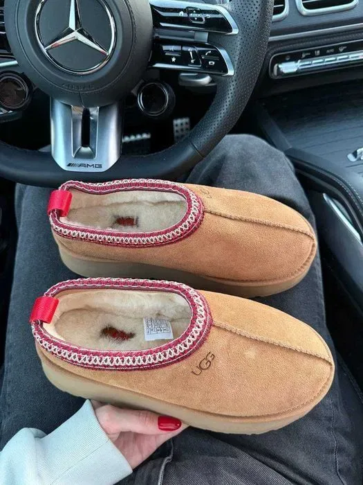 Уггі UGG Tasman Platform XL Chestnut premium осінні/зимові з хутром — фото 6