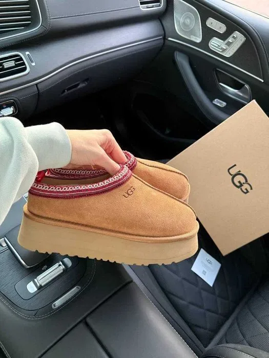 Уггі UGG Tasman Platform XL Chestnut premium осінні/зимові з хутром — фото 8