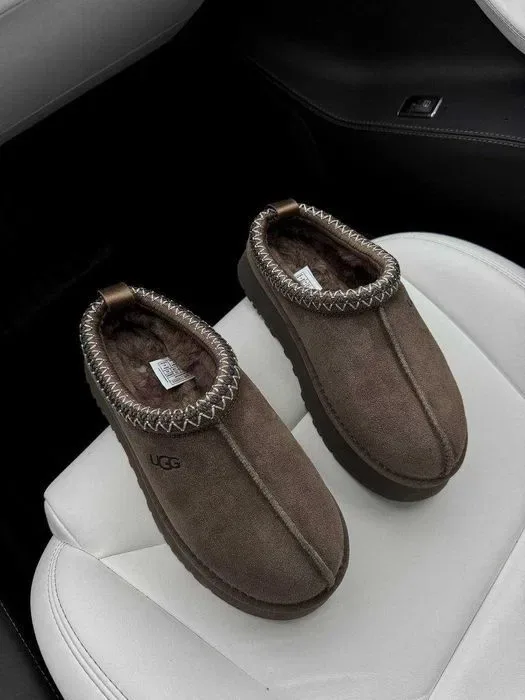 Уггі UGG Tazz Platform Hickory premium угги осінні/зимові з хутром — фото 6