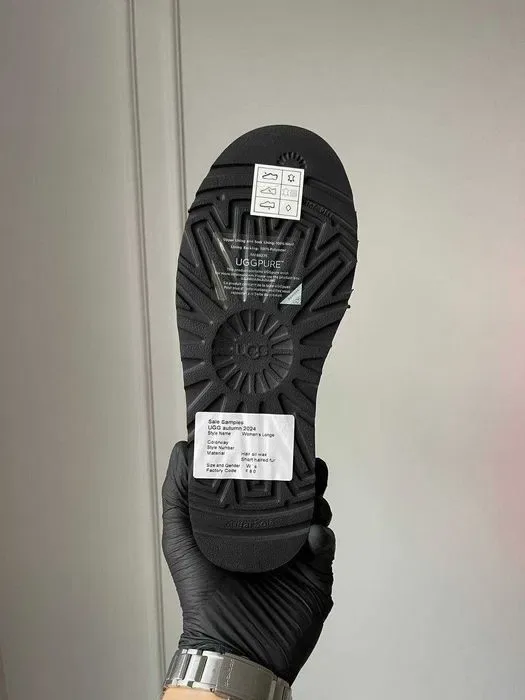 Уггі UGG Ultra Mini Platform Black Suede premium натуральна замша і овчина — фото 5