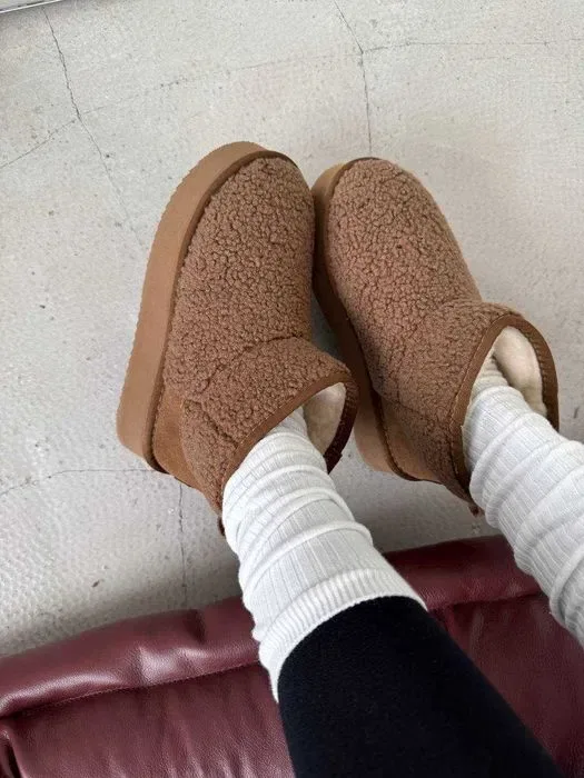 Уггі UGG Ultra Mini Platform Teddy Chestnut premium угги — фото 6