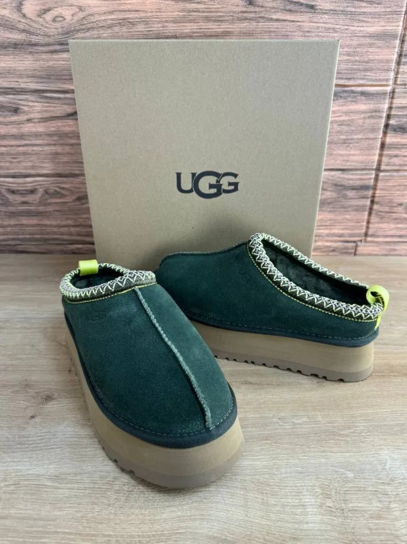 Уггі жіночі UGG TAZZ на платформі натуральна вовна угги — фото 3