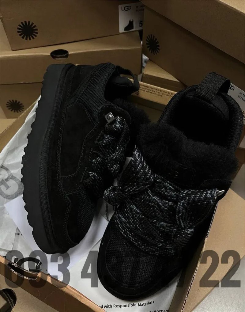 Уггі Жіночі Угги Ugg Кросівки LOWMEL Black  Ugg Уггі Угги  Кросівки — фото 2
