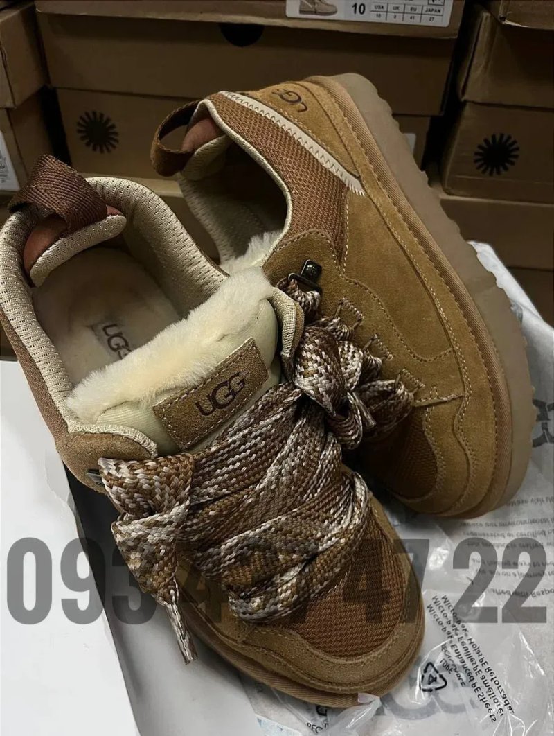 Уггі Жіночі Угги Ugg Кросівки LOWMEL Black  Ugg Уггі Угги  Кросівки — фото 7