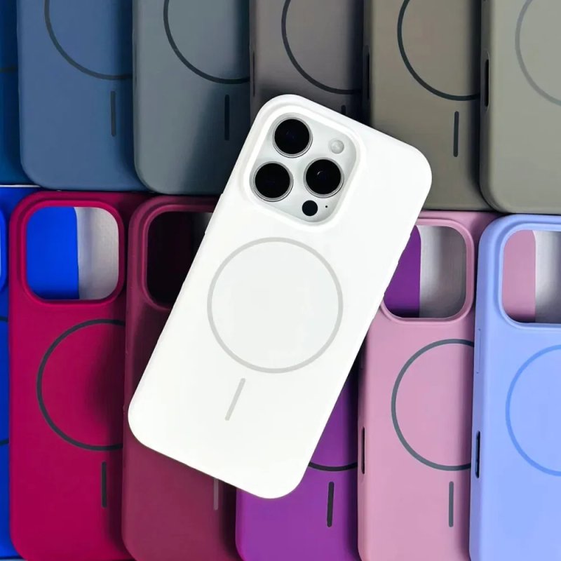УСІ МОДЕЛІ! Силіконовий чохол з MagSafe для iPhone 16/15/14 | Якісний преміальний чохол для IPhone | SOFT TOUCH СИЛІКОН !!! — фото 3