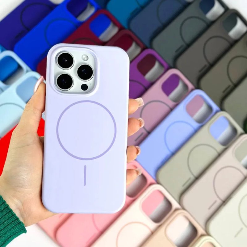 УСІ МОДЕЛІ! Силіконовий чохол з MagSafe для iPhone 16/15/14 | Якісний преміальний чохол для IPhone | SOFT TOUCH СИЛІКОН !!! — фото 4