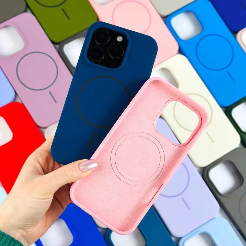 УСІ МОДЕЛІ! Силіконовий чохол з MagSafe для iPhone 16/15/14 | Якісний преміальний чохол для IPhone | SOFT TOUCH СИЛІКОН !!! — фото 5