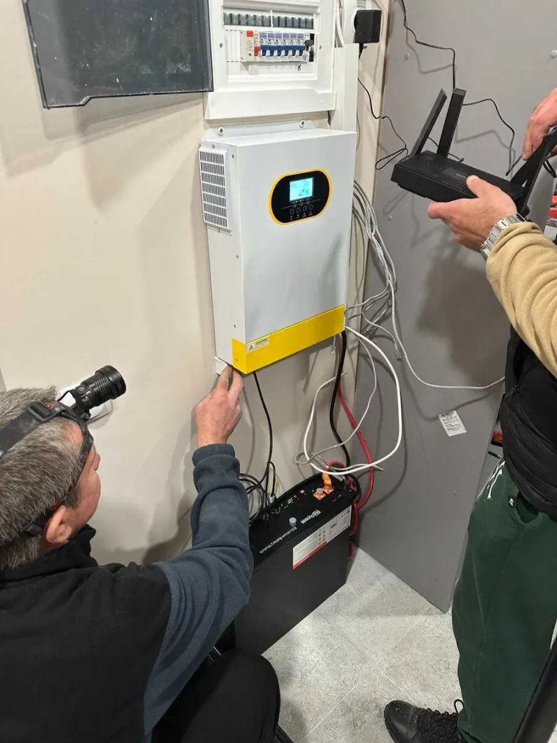 ‼️ УСТАНОВКА ‼️ Инвертор WiFi 48v 6.2кВт + 2 Аккумулятор LifePo4 5кВт — фото 4
