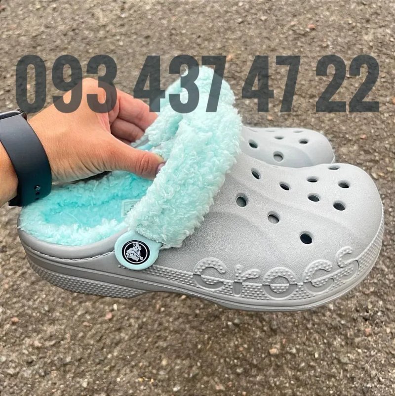 Утепленні Crocs Baya Lined Fuzz Strap Original Унісекс Утеплені Крокси Сабо Crocs Crocs Crocs — фото 4