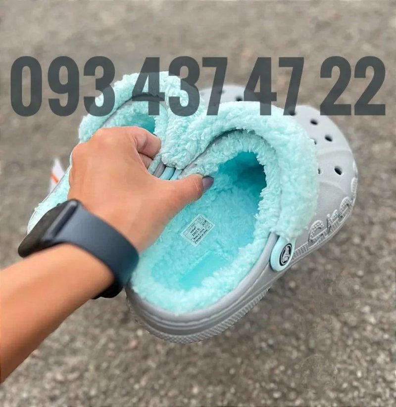 Утепленні Crocs Baya Lined Fuzz Strap Original Унісекс Утеплені Крокси Сабо Crocs Crocs Crocs — фото 5