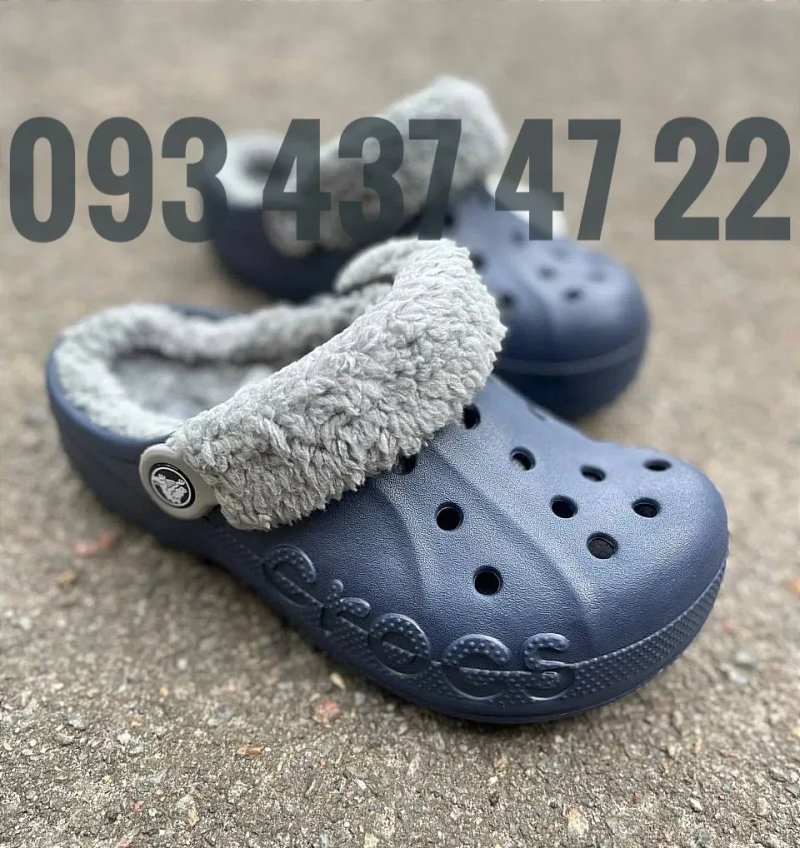 Утепленні Crocs Baya Lined Fuzz Strap Original Унісекс Утеплені Крокси Сабо Crocs Crocs Crocs — фото 7